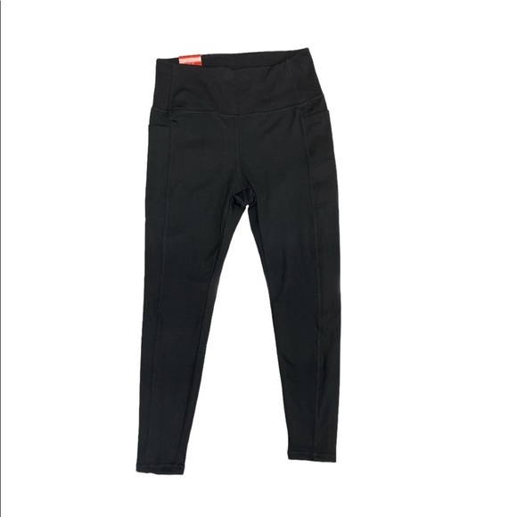 Leggings Danskin Femme - Noir Avec Détails Gris Et Mesh - Taille S - Occasion Très Bon état
